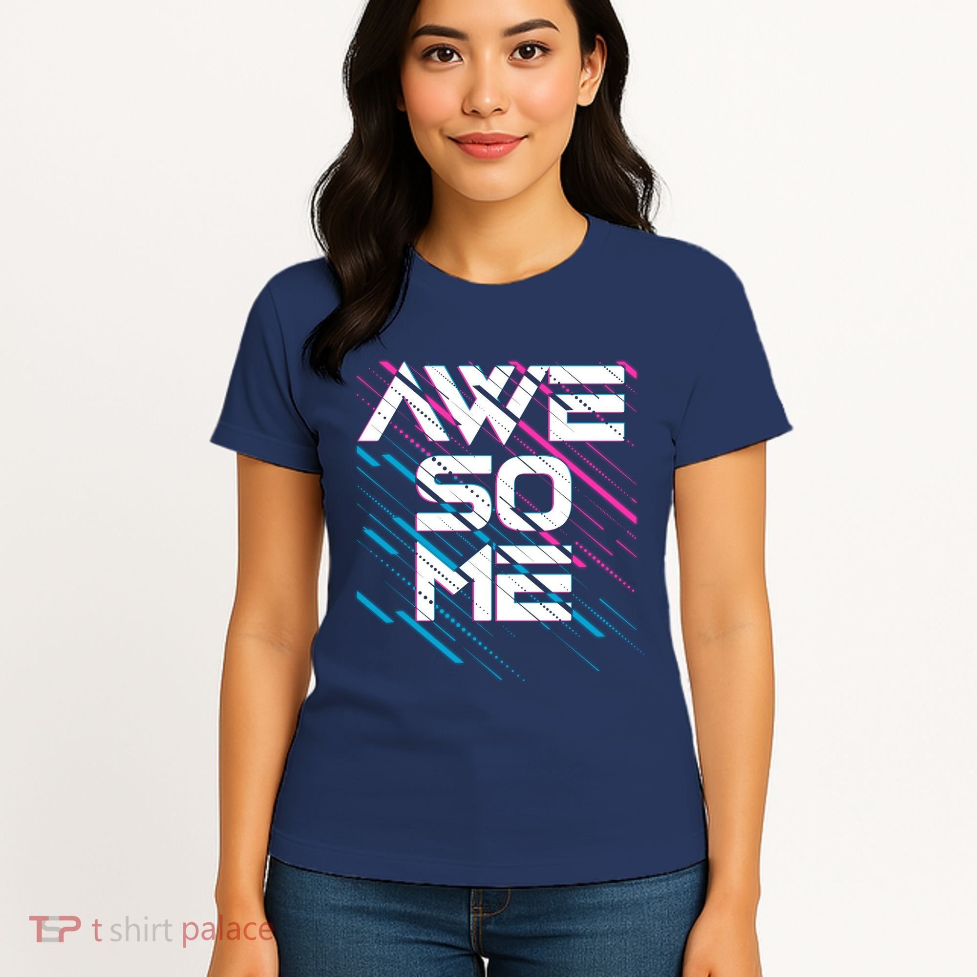 Cool Retro 80's Eighties Pattern Awesome Women's T-Shirt