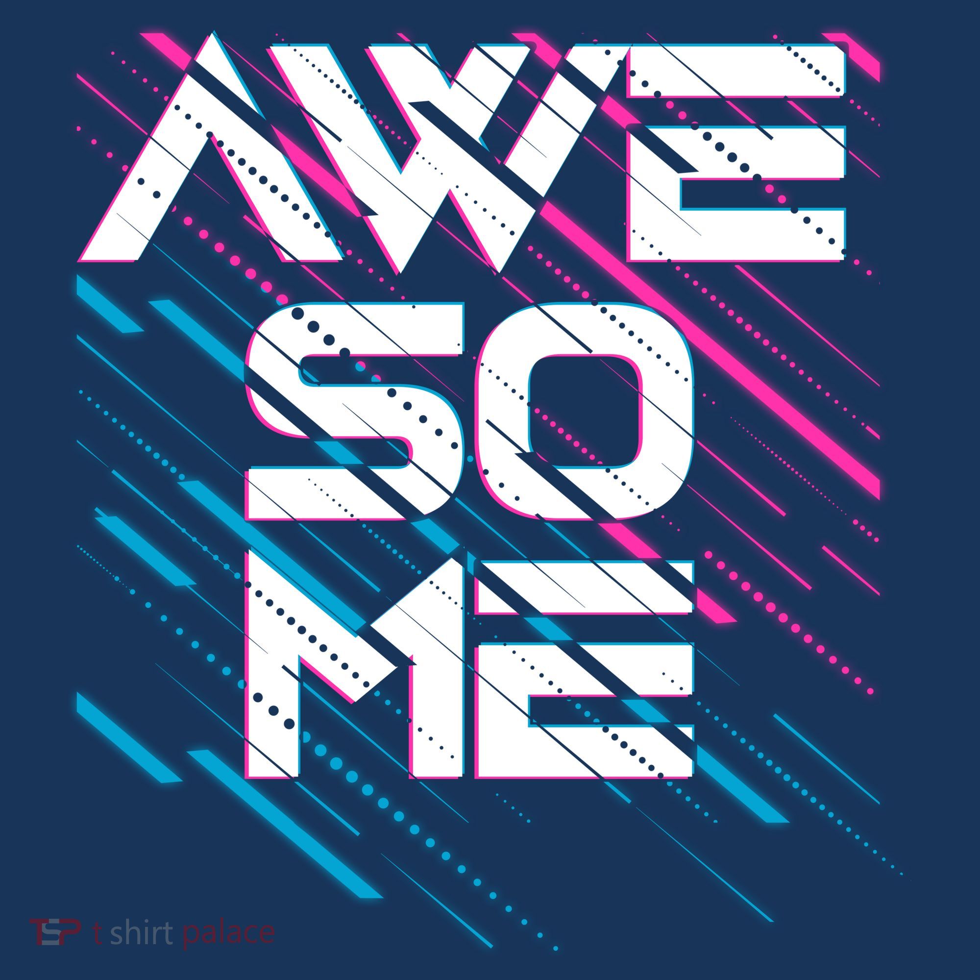 Cool Retro 80's Eighties Pattern Awesome Women's T-Shirt