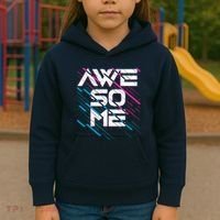 Cool Retro 80's Eighties Pattern Awesome Kids Hoodie thumb 3