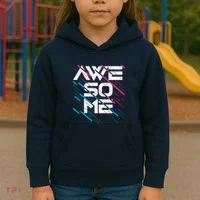 Cool Retro 80's Eighties Pattern Awesome Kids Hoodie thumb 3