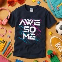 Cool Retro 80's Eighties Pattern Awesome Kids T-Shirt thumb 3