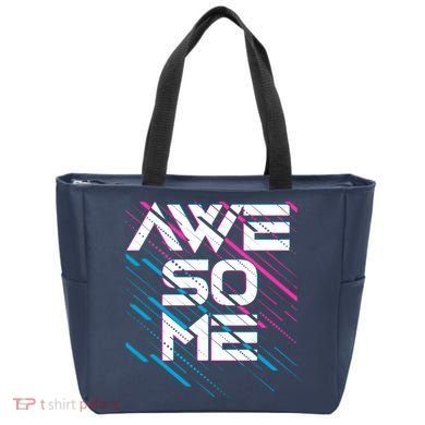 Cool Retro 80's Eighties Pattern Awesome Tote Bag