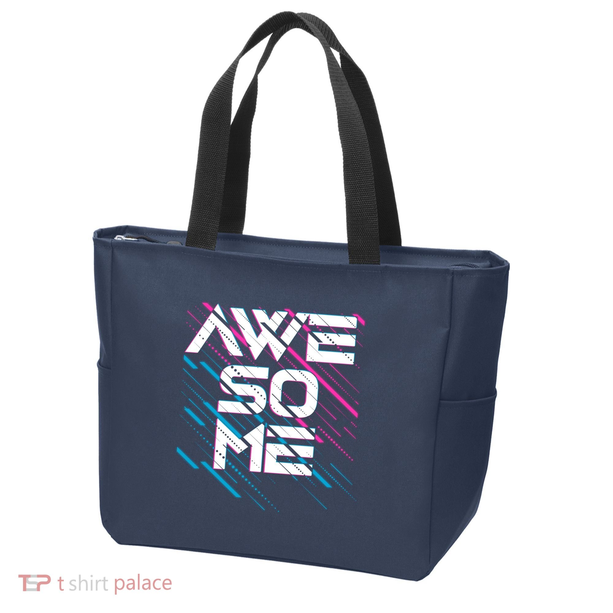 Cool Retro 80's Eighties Pattern Awesome Tote Bag