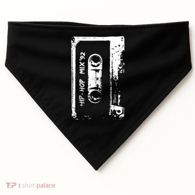 Cassette Retro 90s Style USA-Made Doggie Bandana