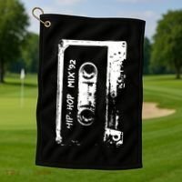 Cassette Retro 90s Style Golf Towel thumb 1