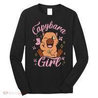 Capybara  Rodent Animals Capybaras Funny Capybara  Long Sleeve Shirt thumb 0