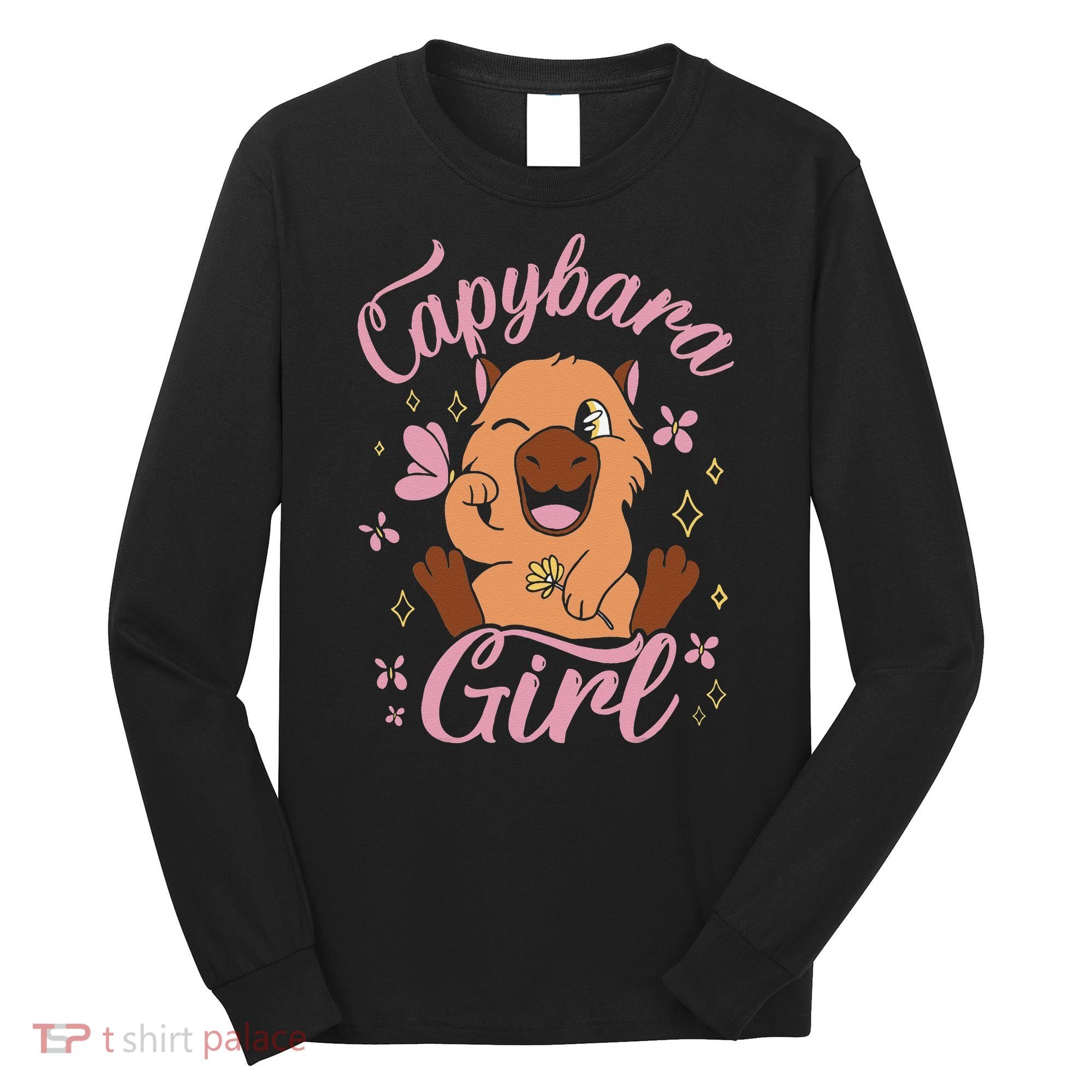 Capybara  Rodent Animals Capybaras Funny Capybara  Long Sleeve Shirt