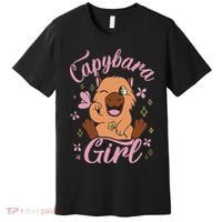 Capybara  Rodent Animals Capybaras Funny Capybara  Premium T-Shirt thumb 0