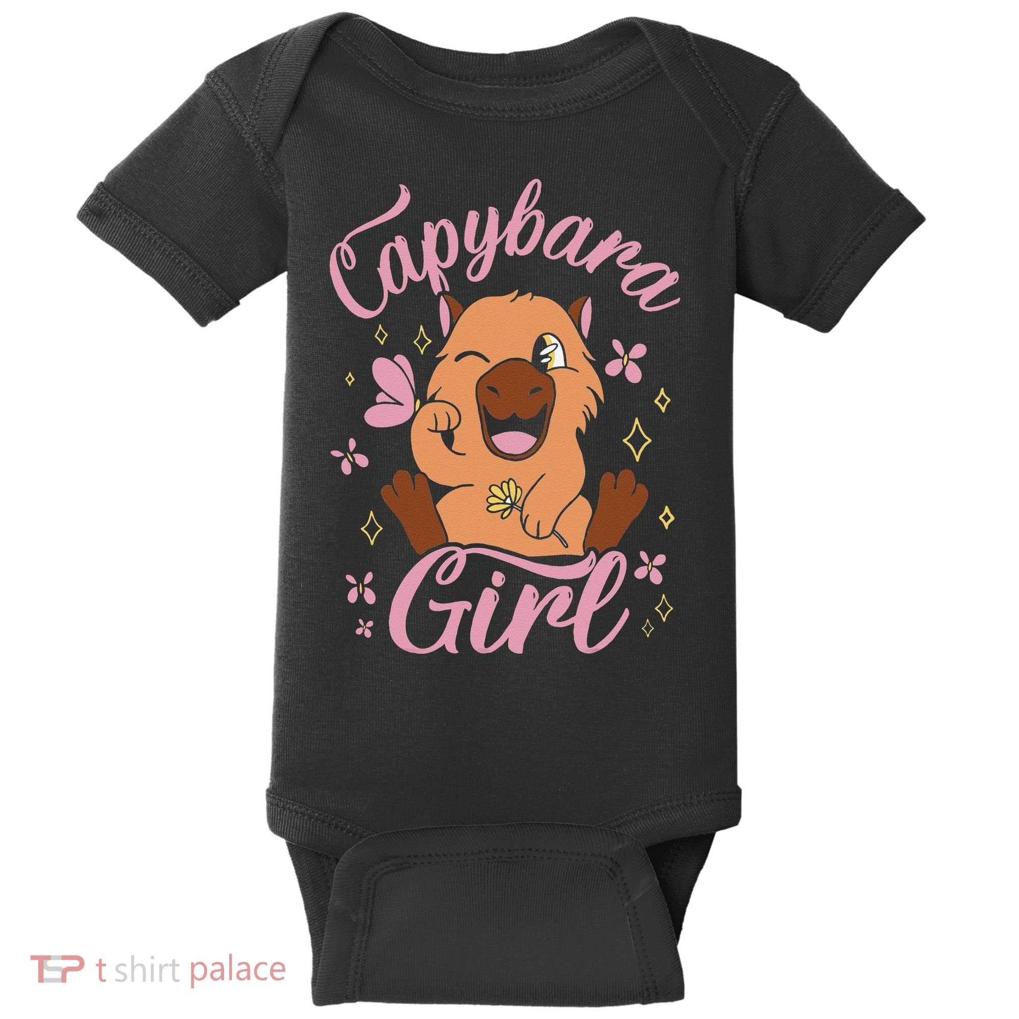 Capybara  Rodent Animals Capybaras Funny Capybara  Baby Bodysuit