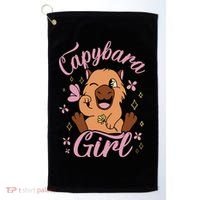 Capybara  Rodent Animals Capybaras Funny Capybara  Golf Towel thumb 0