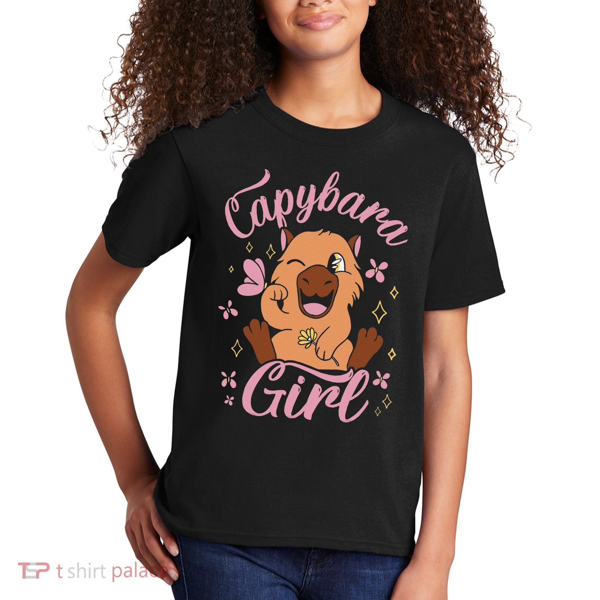 Capybara  Rodent Animals Capybaras Funny Capybara  Kids T-Shirt