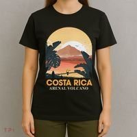 Costa Rica Arenal Volcano Travel Beach Summer Vacation Trip T-Shirt thumb 4