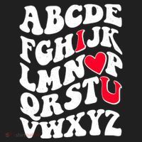 Cute Retro Abcs I Love You Valentine School Teacher Student Life Beanie thumb 2