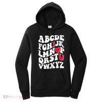 Cute Retro Abcs I Love You Valentine School Teacher Student Life Women's Hoodie thumb 0