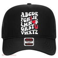 Cute Retro Abcs I Love You Valentine School Teacher Student Life Hat thumb 0