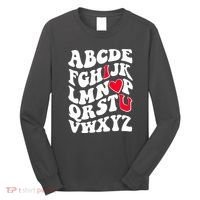 Cute Retro Abcs I Love You Valentine School Teacher Student Life Long Sleeve Shirt thumb 0