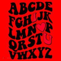 Cute Retro Abcs I Love You Valentine School Teacher Student Life Santa Hat thumb 1
