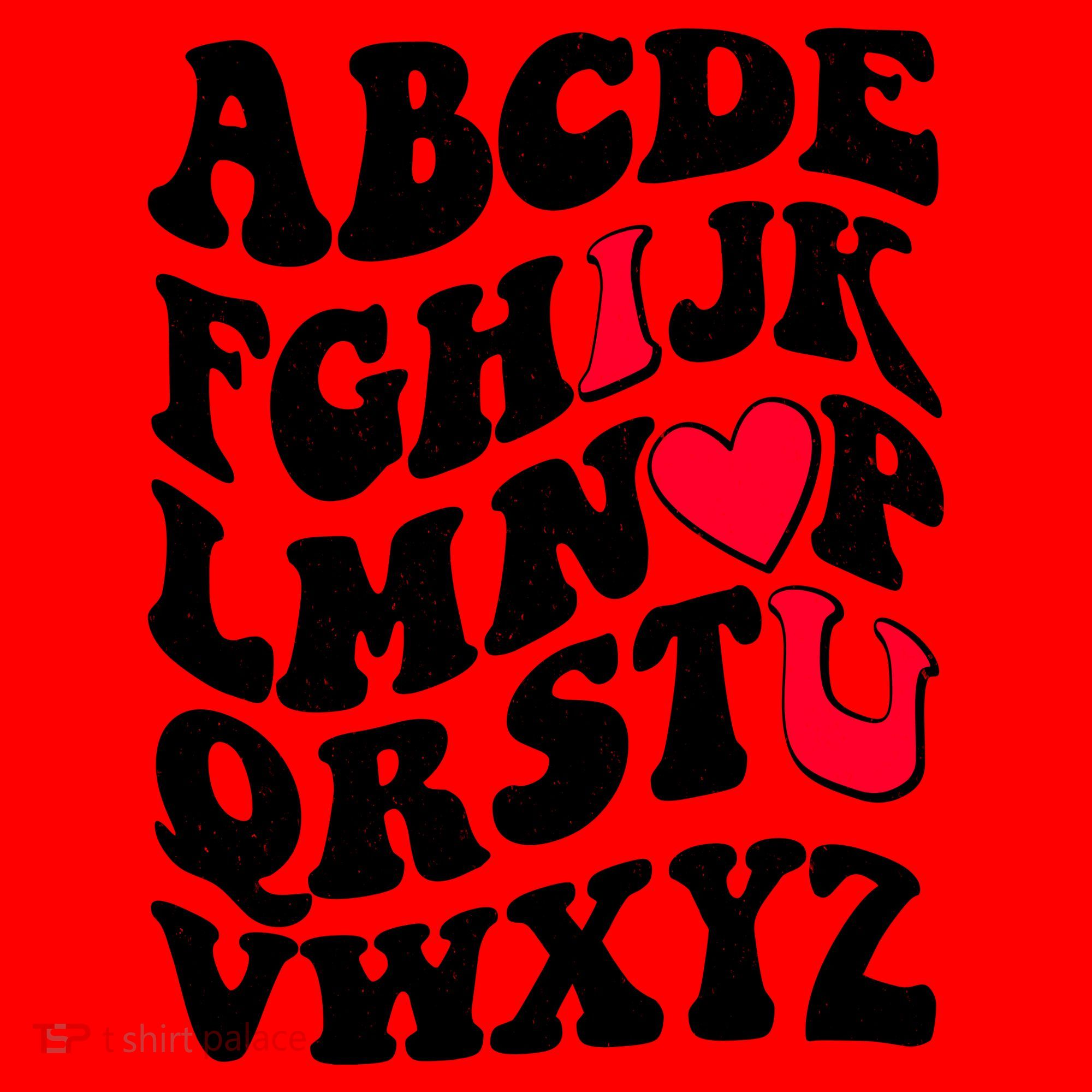 Cute Retro Abcs I Love You Valentine School Teacher Student Life Santa Hat