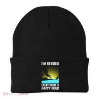 Cool Retirement Art For Women Retirement Retired Retiree Beanie thumb 0