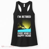 Cool Retirement Art For Women Retirement Retired Retiree Women's Tank Top thumb 0