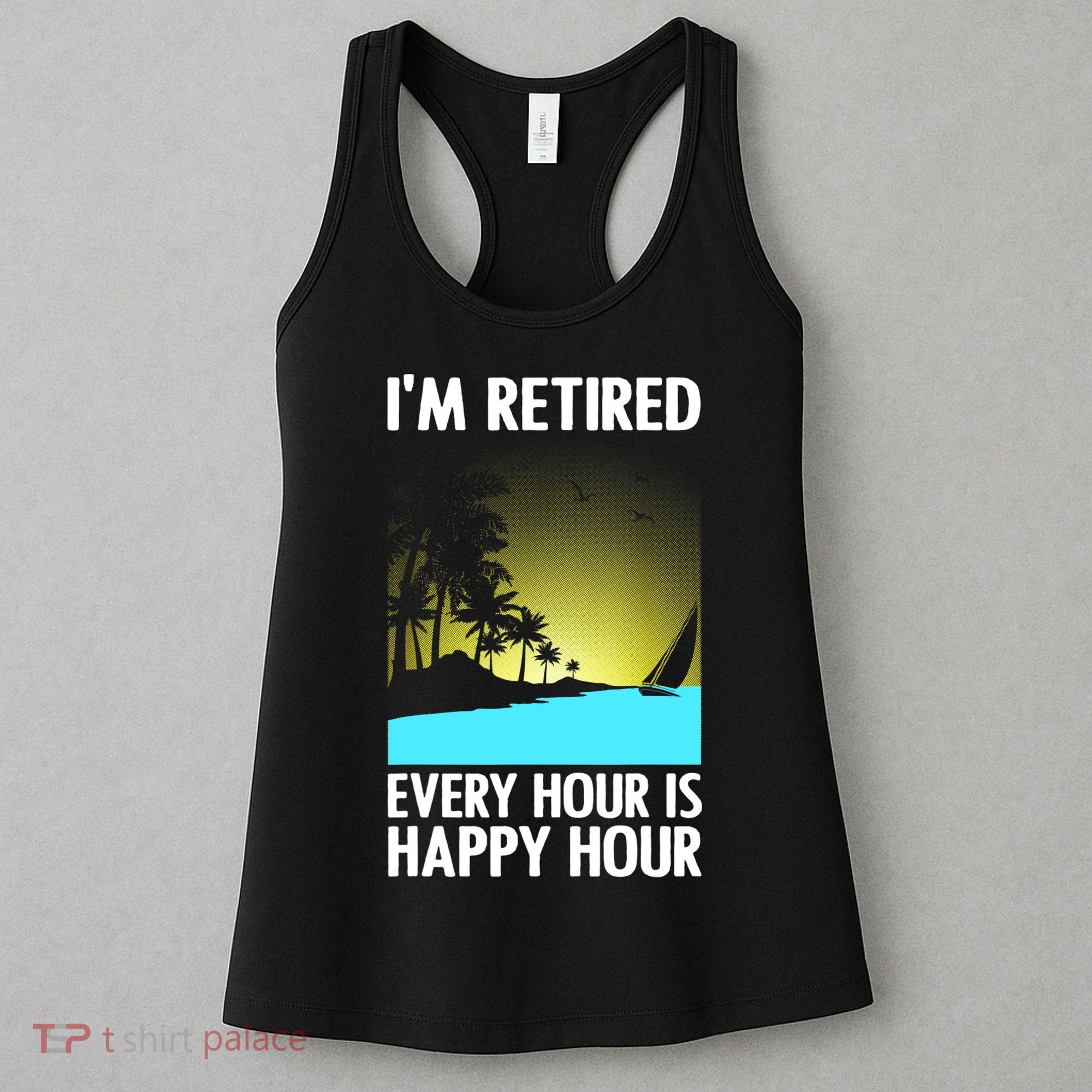 Cool Retirement Art For Women Retirement Retired Retiree Women's Tank Top