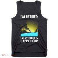 Cool Retirement Art For Women Retirement Retired Retiree Tank Top thumb 0