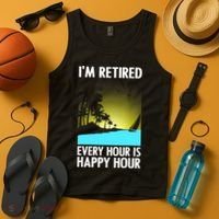 Cool Retirement Art For Women Retirement Retired Retiree Tank Top thumb 4
