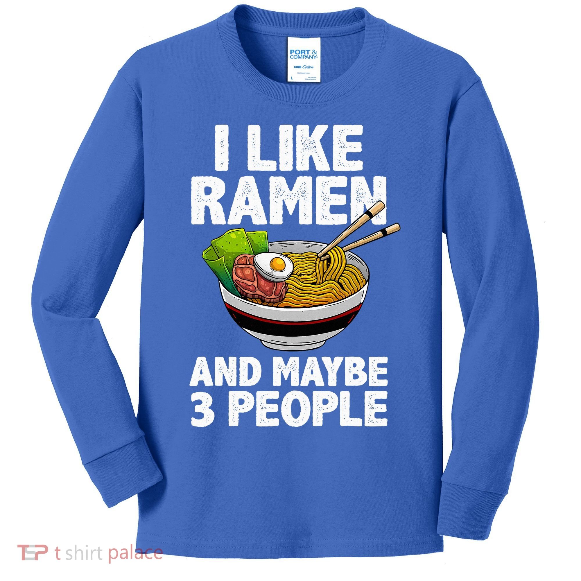Cool Ramen Anime Ramen Noodle Soup Cup Noodles Kids Long Sleeve Shirt
