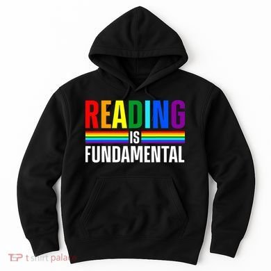 Cool Reading Art Library Bookworm Rainbow Book Hoodie