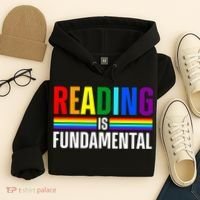 Cool Reading Art Library Bookworm Rainbow Book Hoodie thumb 4