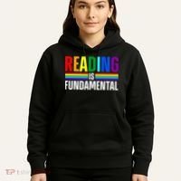 Cool Reading Art Library Bookworm Rainbow Book Hoodie thumb 5