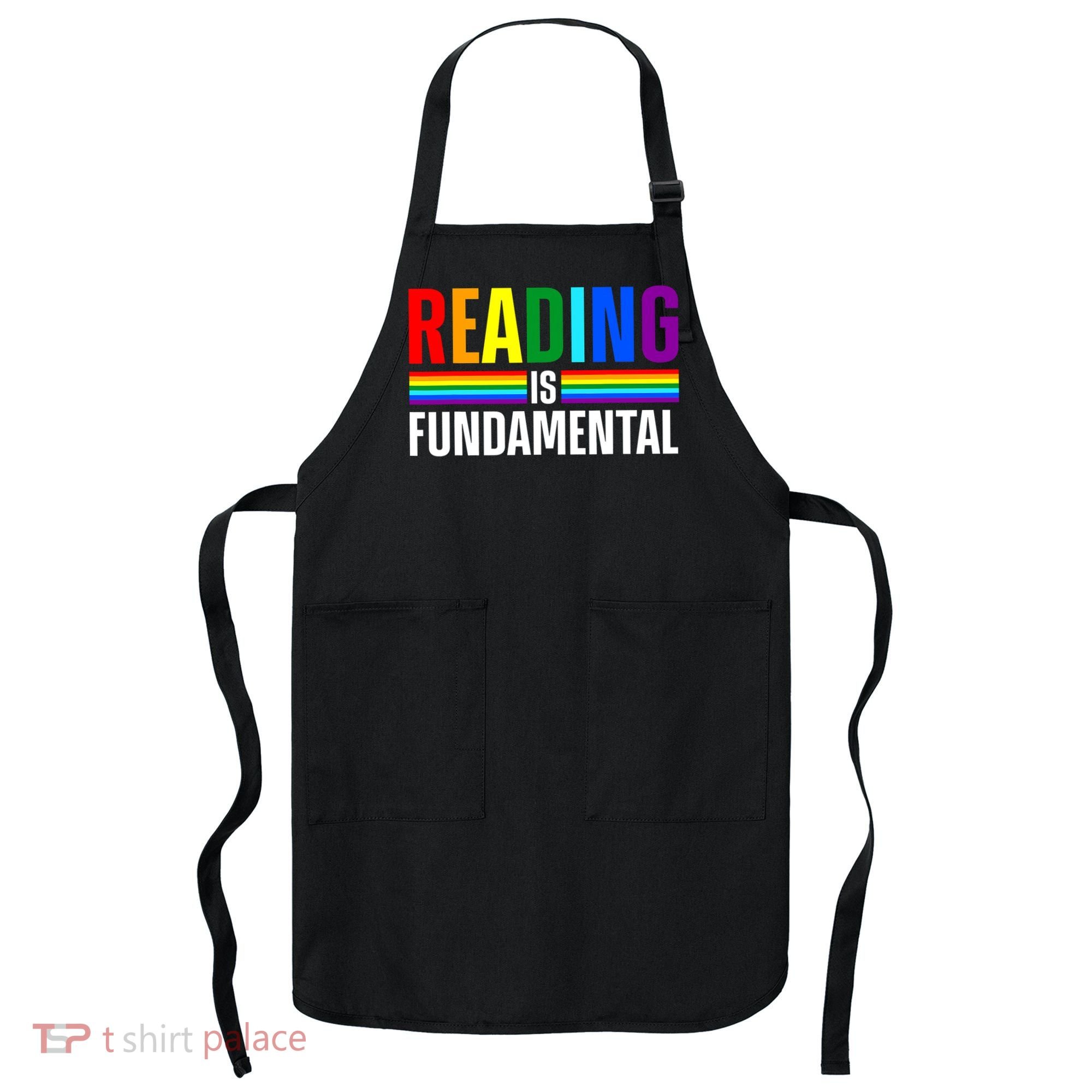 Cool Reading Art Library Bookworm Rainbow Book Apron
