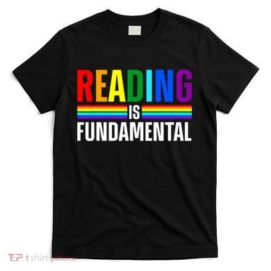 Cool Reading Art Library Bookworm Rainbow Book T-Shirt