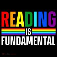 Cool Reading Art Library Bookworm Rainbow Book Polo thumb 3