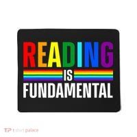 Cool Reading Art Library Bookworm Rainbow Book Mousepad thumb 0