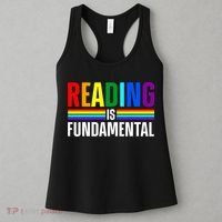 Cool Reading Art Library Bookworm Rainbow Book Women's Tank Top thumb 3