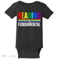 Cool Reading Art Library Bookworm Rainbow Book Baby Bodysuit thumb 0