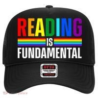 Cool Reading Art Library Bookworm Rainbow Book Hat thumb 0