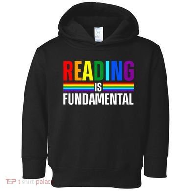 Cool Reading Art Library Bookworm Rainbow Book Toddler Hoodie