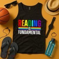 Cool Reading Art Library Bookworm Rainbow Book Tank Top thumb 4