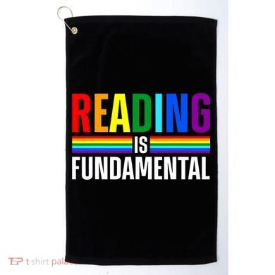 Cool Reading Art Library Bookworm Rainbow Book Golf Towel