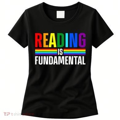 Cool Reading Art Library Bookworm Rainbow Book Women's T-Shirt