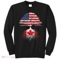 Canadian Roots American Grown Canada Flag Sweatshirt thumb 0