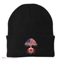 Canadian Roots American Grown Canada Flag Beanie thumb 0