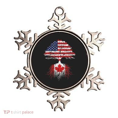 Canadian Roots American Grown Canada Flag Ornament