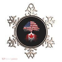Canadian Roots American Grown Canada Flag Ornament thumb 0