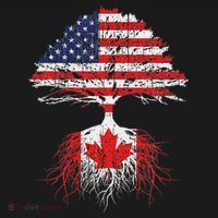 Canadian Roots American Grown Canada Flag Baby Bodysuit thumb 2