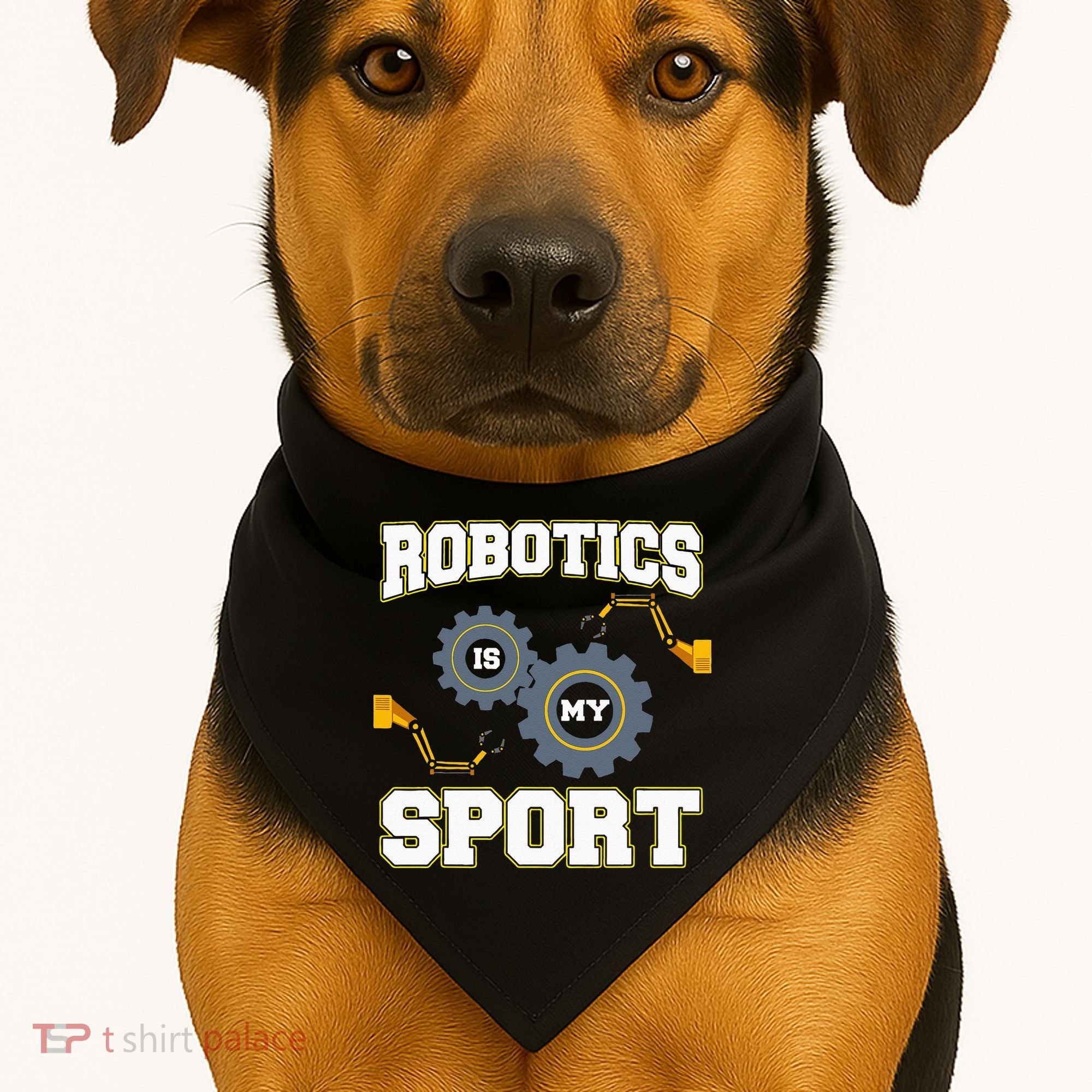 Cool Robotics Art Men Women Robot Engineering Programming USA-Made Doggie Bandana