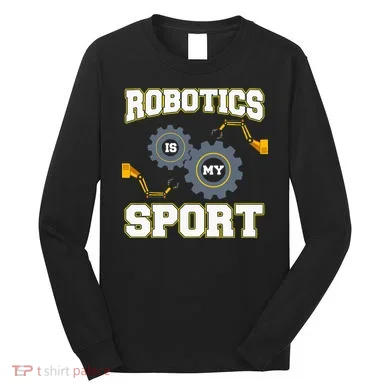 Cool Robotics Art Men Women Robot Engineering Programming Long Sleeve Shirt
