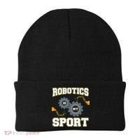 Cool Robotics Art Men Women Robot Engineering Programming Beanie thumb 0